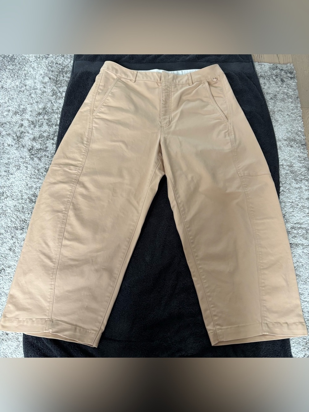 Maeve Women’s Tan Chino Horseshoe Pants